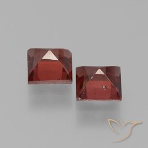 Pyrope Garnet Gemstones in 5 x 5 mm (calibrated) Size for Sale, Pyrope Garnet Stones in Deep Red Color