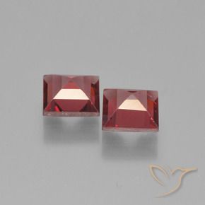 Pyrope Garnet Gemstones in 5 x 5 mm (calibrated) Size for Sale, Pyrope Garnet Stones in Dark Red Color