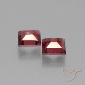 Pyrope Garnet Gemstones in 5 x 5 mm (calibrated) Size for Sale, Pyrope Garnet Stones in Deep Wine Red Color
