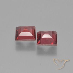 Pyrope Garnet Gemstones in 5 x 5 mm (calibrated) Size for Sale, Pyrope Garnet Stones in Deep Wine Red Color
