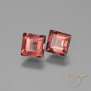 1.61 ctw Red Pyrope Garnet Stones, Natural Pyrope Garnet in Square Step-Cut Shape for Sale