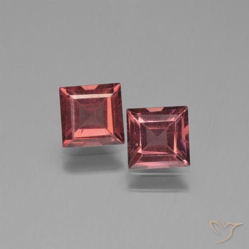 1.46 ct Square Cut Pyrope Garnet, 5 x 5 mm From Mozambique, Photo A