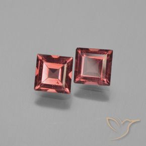 1.56 ctw Red Pyrope Garnet Stones, Natural Pyrope Garnet in Square Step-Cut Shape for Sale