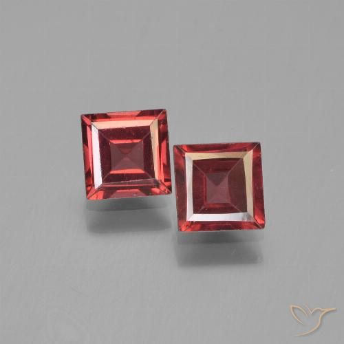 1.45ctw Natural Merlot Red Pyrope Garnet, Square, VVS-VS
