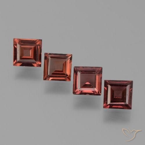 2.46ctw Natural Dark Red Pyrope Garnet, Square, VS