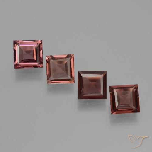 2.27ctw Natural Medium Red Pyrope Garnet, Square, VS