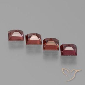Pyrope Garnet Gemstones in 5 x 5 mm (calibrated) Size for Sale, Pyrope Garnet Stones in Medium Red Color