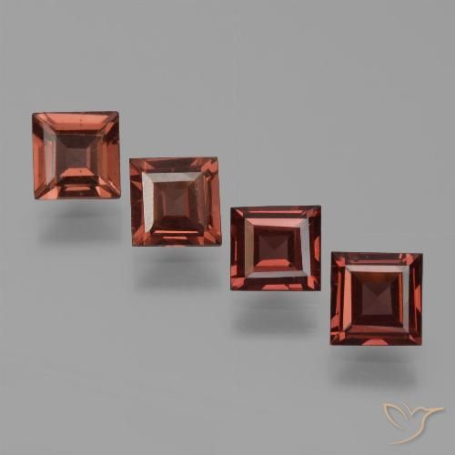 2.86ctw Natural Deep Red Pyrope Garnet, Square, VS