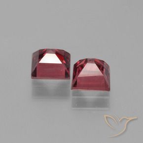 Pyrope Garnet Gemstones in 5 x 5 mm (calibrated) Size for Sale, Pyrope Garnet Stones in Deep Red Color