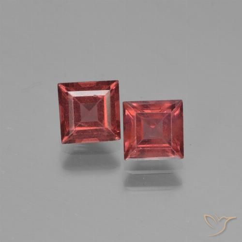 1.67 ct Square Cut Pyrope Garnet, 5.1 x 5.1 mm From Mozambique, Photo A