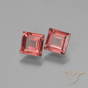 1.60 ctw Red Pyrope Garnet Stones, Natural Pyrope Garnet in Square Step-Cut Shape for Sale