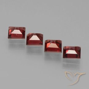 Pyrope Garnet Gemstones in 5 x 5 mm (calibrated) Size for Sale, Pyrope Garnet Stones in Deep Wine Red Color