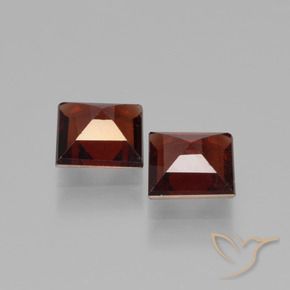 Pyrope Garnet Gemstones in 5 x 5 mm (calibrated) Size for Sale, Pyrope Garnet Stones in Deep Red Color