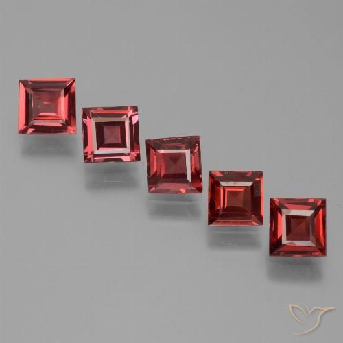 2.78ctw Natural Blood Red Pyrope Garnet, Square, VS