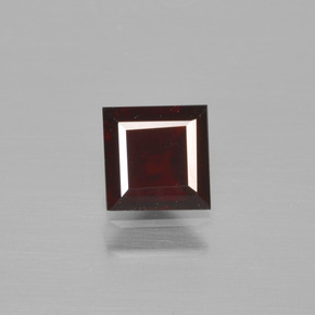 0.64 ct Red Pyrope Garnet Gemstone, Pyrope Garnet Gem in Square Step-Cut Shape for Sale.