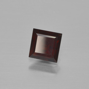 0.64 ct Red Pyrope Garnet Stone, Natural Pyrope Garnet in Square Step-Cut Shape for Sale