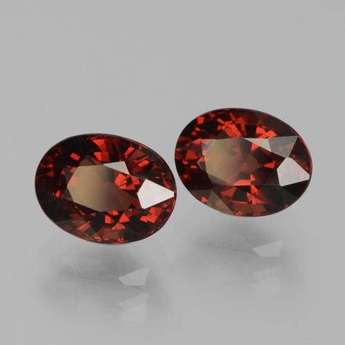 3.76 ctw Red Pyrope Garnet Stones, Natural Pyrope Garnet in Oval Facet Shape for Sale