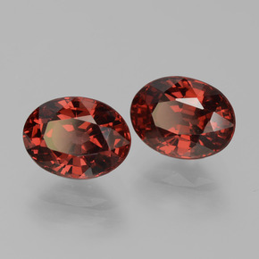 3.88 ctw Red Pyrope Garnet Stones, Natural Pyrope Garnet in Oval Facet Shape for Sale
