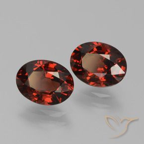 3.13 ctw Red Pyrope Garnet Stones, Natural Pyrope Garnet in Oval Facet Shape for Sale