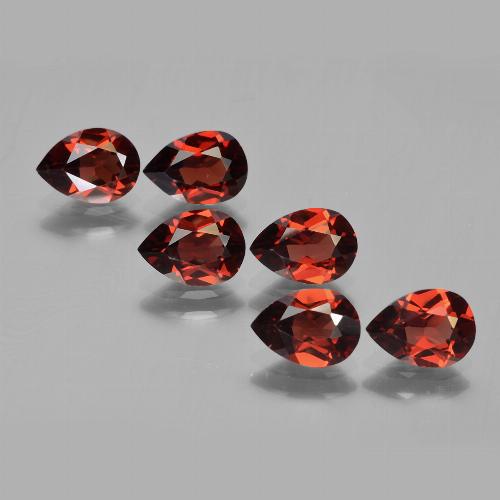 Medium Red Pyrope Garnet Gem - 0.9ct Pear Facet (ID: 453059)