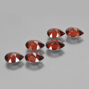 Pyrope Garnet Gemstones in 7 x 5 mm (calibrated) Size for Sale, Pyrope Garnet Stones in Deep Red Color