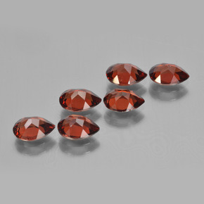 Pyrope Garnet Gemstones in 7 x 5 mm (calibrated) Size for Sale, Pyrope Garnet Stones in Red Color