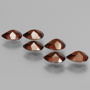 Pyrope Garnet Gemstones in 7 x 5 mm (calibrated) Size for Sale, Pyrope Garnet Stones in Bright Red Color