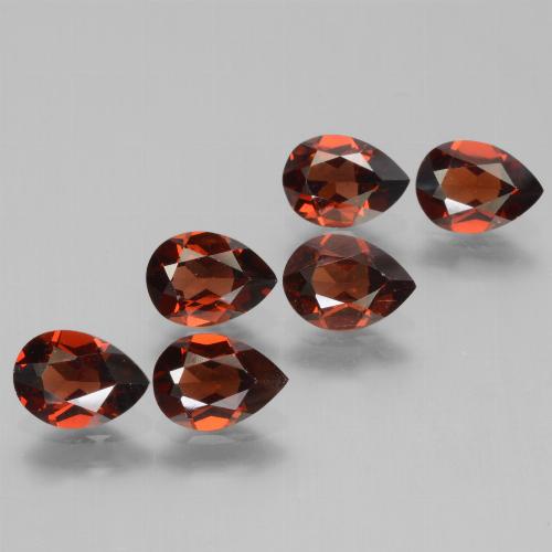 Currant Red Гранат Пироп Камень - 0.8ct Фасетная Груша (ID: 453065)