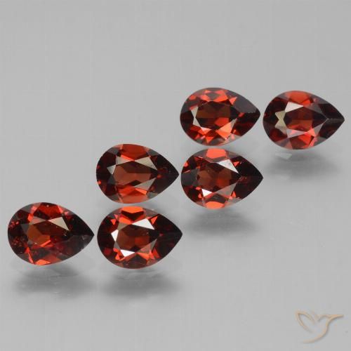 5.07ctw Natural Medium Red Pyrope Garnet, Pear Shape, VS