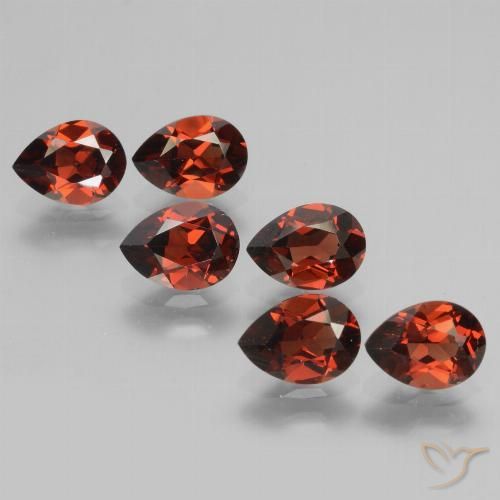 5.47ctw Natural Currant Red Pyrope Garnet, Pear Shape, VVS-VS