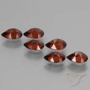 Pyrope Garnet Gemstones in 7.2 x 5.2 mm Size for Sale, Pyrope Garnet Stones in Merlot Red Color