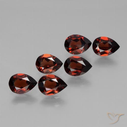 4.88ctw Natural Deep Red Pyrope Garnet, Pear Shape, VVS-VS