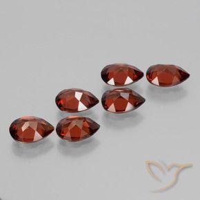 Pyrope Garnet Gemstones in 7 x 5 mm (calibrated) Size for Sale, Pyrope Garnet Stones in Deep Red Color