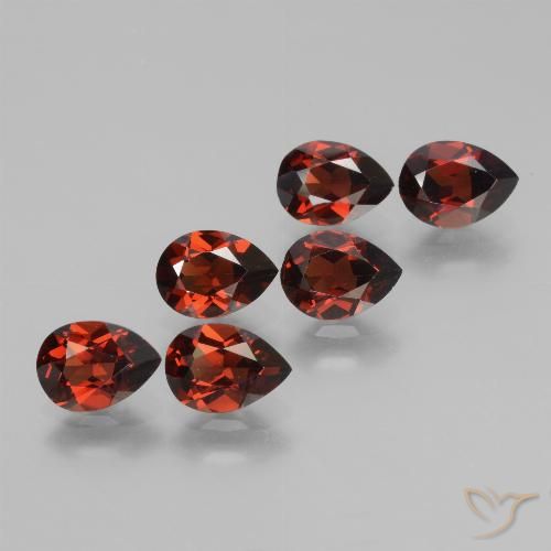5.37ctw Natural Deep Red Pyrope Garnet, Pear Shape, VVS-VS