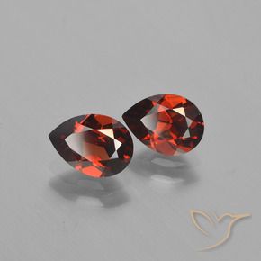 1.81 ctw Red Pyrope Garnet Stones, Natural Pyrope Garnet in Pear Facet Shape for Sale