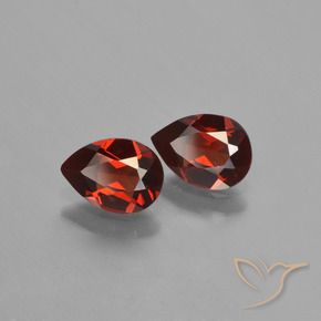 1.61 ctw Red Pyrope Garnet Stones, Natural Pyrope Garnet in Pear Facet Shape for Sale