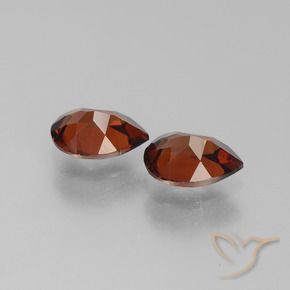 Pyrope Garnet Gemstones in 7 x 5 mm (calibrated) Size for Sale, Pyrope Garnet Stones in Merlot Red Color