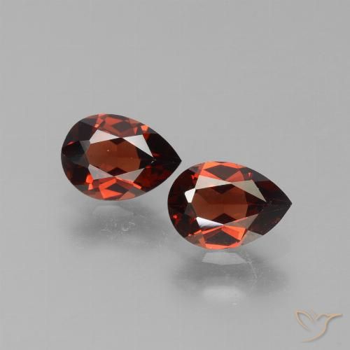 1.73ctw Natural Bright Red Pyrope Garnet, Pear Shape, VVS-VS