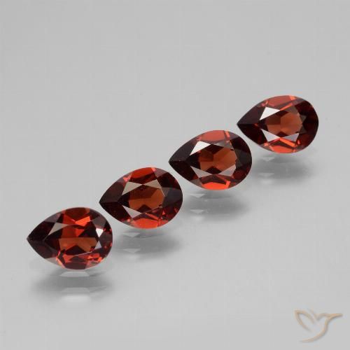 3.22ctw Natural Dark Red Pyrope Garnet, Pear Shape, VVS-VS