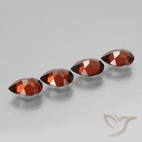 Pyrope Garnet Gemstones in 7 x 5 mm (calibrated) Size for Sale, Pyrope Garnet Stones in Dark Red Color