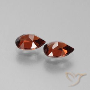 Pyrope Garnet Gemstones in 7 x 5 mm (calibrated) Size for Sale, Pyrope Garnet Stones in Medium Red Color