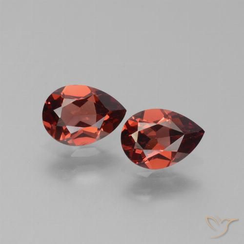1.59 ct Pear Cut Pyrope Garnet, 7.1 x 5.2 mm From Mozambique, Photo A