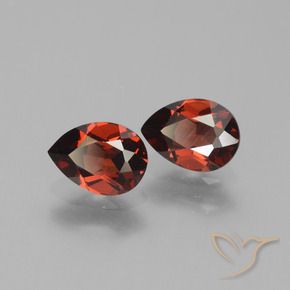 1.82 ctw Red Pyrope Garnet Stones, Natural Pyrope Garnet in Pear Facet Shape for Sale