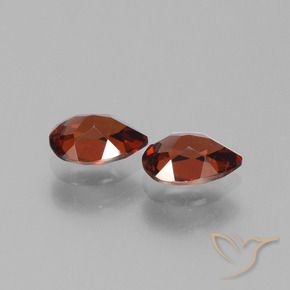 Pyrope Garnet Gemstones in 7 x 5 mm (calibrated) Size for Sale, Pyrope Garnet Stones in Merlot Red Color