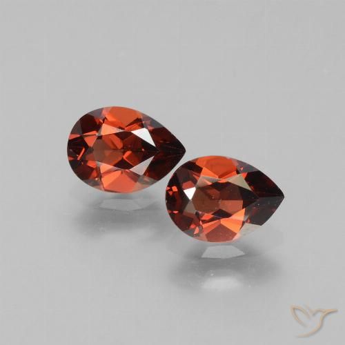 1.84 ct Pear Cut Pyrope Garnet, 7.1 x 5.2 mm From Mozambique, Photo A