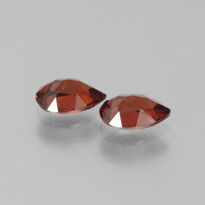 Pyrope Garnet Gemstones in 7.2 x 5.2 mm Size for Sale, Pyrope Garnet Stones in Dark Red Color
