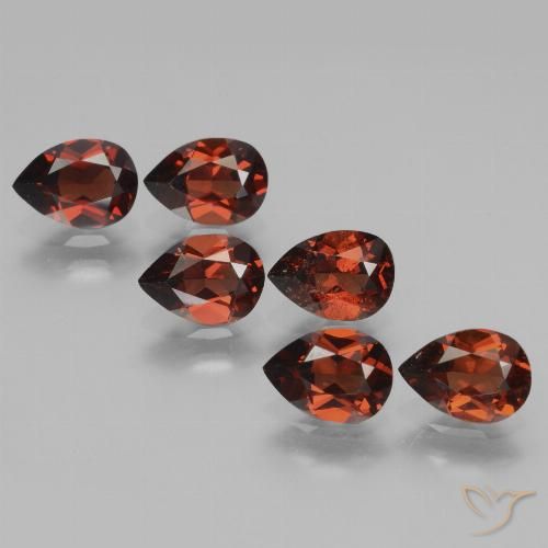 5.16ctw Natural Dark Red Pyrope Garnet, Pear Shape, VS