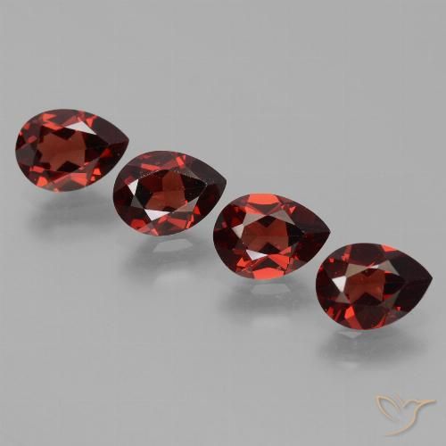 3.56ctw Natural Deep Red Pyrope Garnet, Pear Shape, VVS-VS
