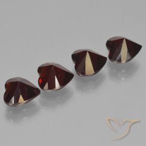 Pyrope Garnet Gemstones in 6.4 x 6.2 mm Size for Sale, Pyrope Garnet Stones in Blackish Red Color