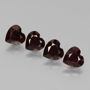 0.8ct Heart Facet Deep Red Pyrope Garnet Gem for sale 0.8ct Heart Facet Deep Red Pyrope Garnet Gem (ID: 456311)
